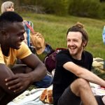 Black and white people