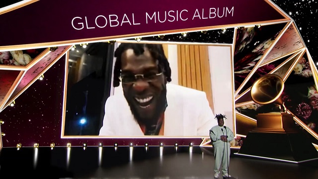 Burna Boy Best Global Music Album at 2021 Grammys