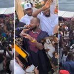 Money rain as Davido and Kcee perform at Obi Cubanas mothers burial scaled 1