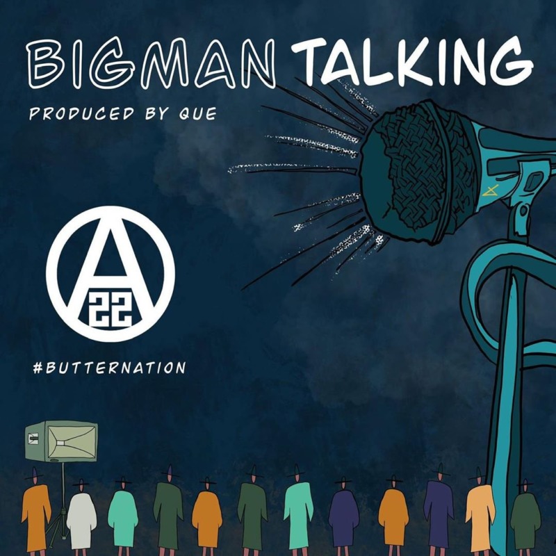 ajebutter22 big man talking artwork