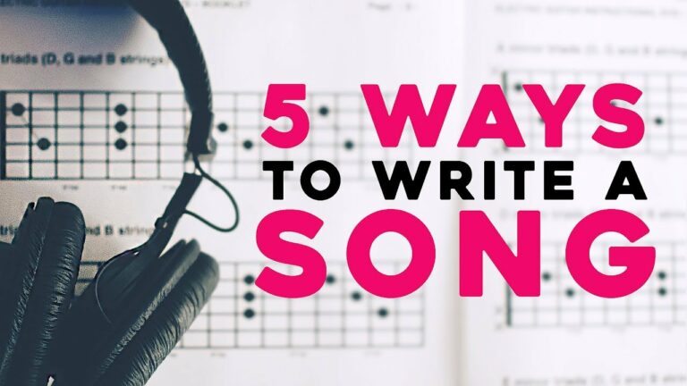5 ways to write a good Song